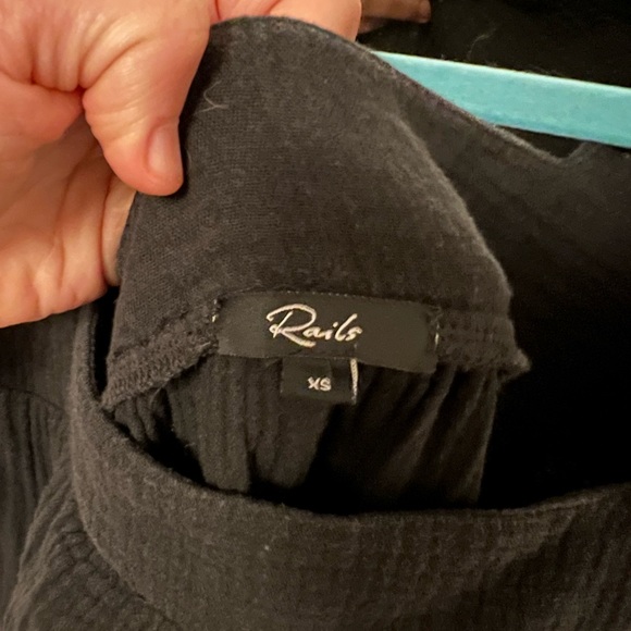 Rails “Valentina” cotton gauze mini-dress in black, size xs - Picture 3 of 8